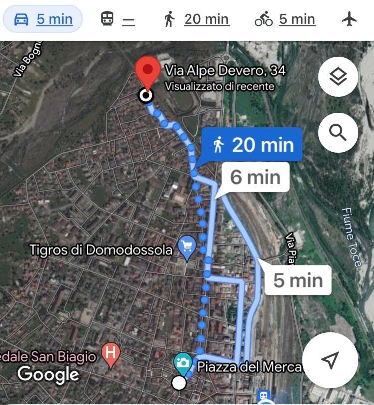 شقة "La Bella Della Cappuccina" Casa Con Parcheggio Interno Gratuito دومودوسولا المظهر الخارجي الصورة